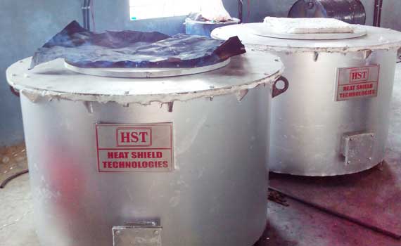 Electrical Aluminium Crucible Type Melting cum Holding Furnace
