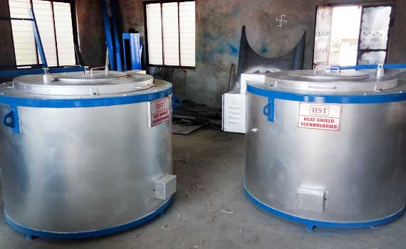 Electrical Aluminium Crucible Type Melting cum Holding Furnace
