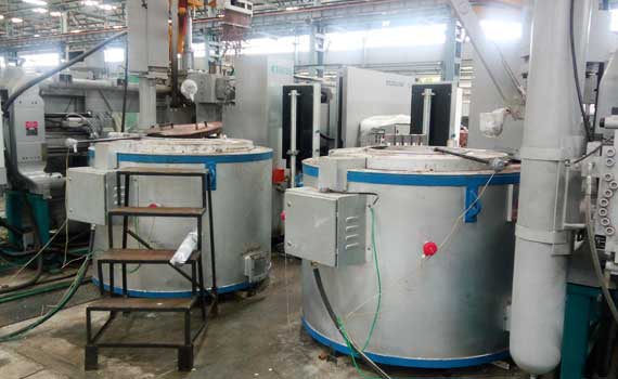 Electrical Aluminium Crucible Type Melting cum Holding Furnace